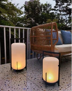 Stainless Steel & Glass Outdoor Terrace Light, Rust-Resistant Rectangle Design