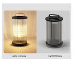 Marinell Ribbed-Glass Outdoor Lantern, Solar Or Electric, Waterproof