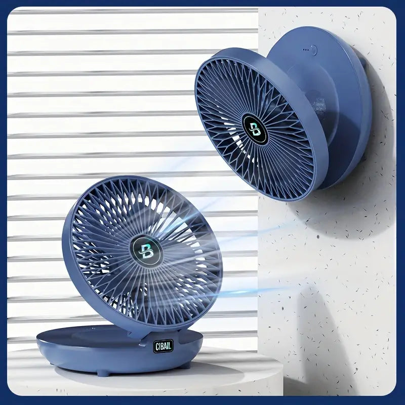 Ventilatore USB pieghevole da parete, raffreddamento personale ultra-silenzioso