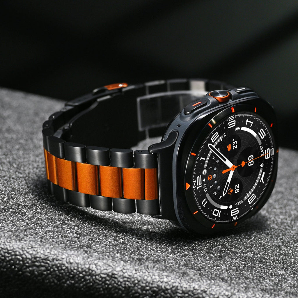 Aurex Titanium Watch Band for Samsung Galaxy Watch Ultra, Folding Buckle