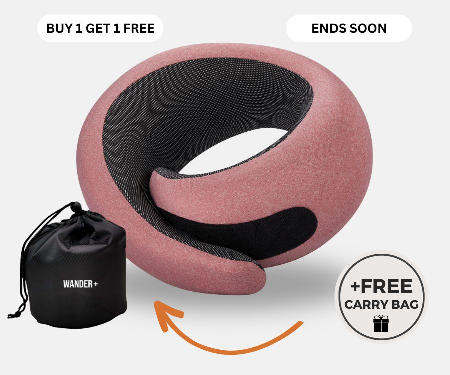 Memory Foam Travel Neck Pillow | Fioriscas