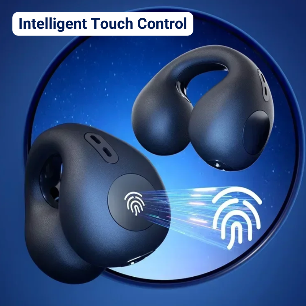 Open-Ear Design Bone Conduction Earbuds For Clear Calls