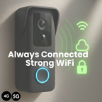 Videocitofono wireless con videocamera NovaGuard 1080p, senza abbonamento