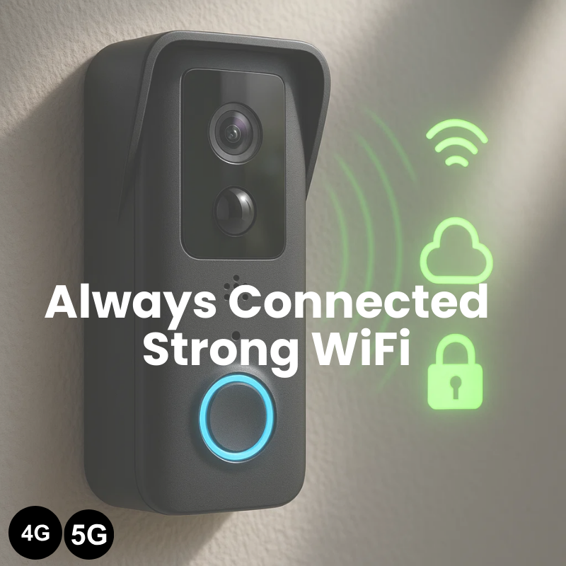 Videocitofono wireless con videocamera NovaGuard 1080p, senza abbonamento