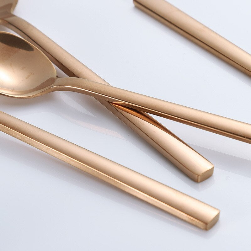 Flatware Set For Six, AstraLuxe 30-Piece Stainless Steel Cutlery