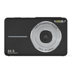 Videocamera ricaricabile per vlog con zoom 16x, foto da 44 MP e video 1080P