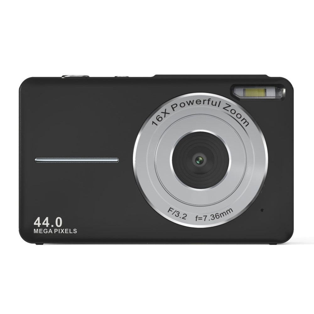 Videocamera ricaricabile per vlog con zoom 16x, foto da 44 MP e video 1080P