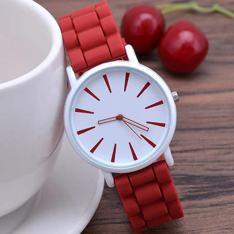 Montre KairoHue à bracelet en silicone, couleurs éclatantes et mouvement à quartz
