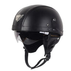 Motocyklová helma NovaRove, retro styl, výsuvný UV štít, certifikace DOT