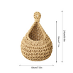 Hängekorb, handgewebte Jute, rustikales Boho-Wohndekor