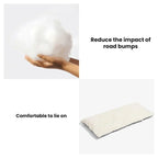 Hundebilsæde med seng, sikkerhedssele og polstrede kanter til mellemstore og store hunde