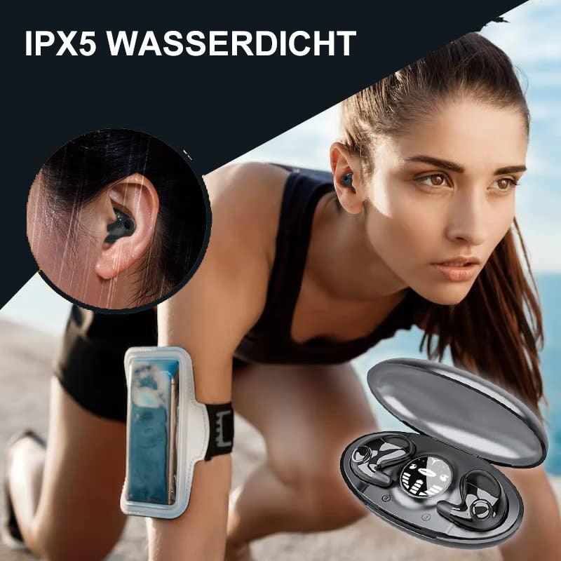 سماعات أذن لاسلكية مقاومة للماء بمعيار IPX5 لراحة النوم على الجانب
