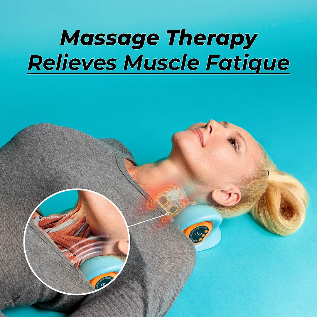 4-in-1 Neck Massager With Heat, EMS, And Stretch Support