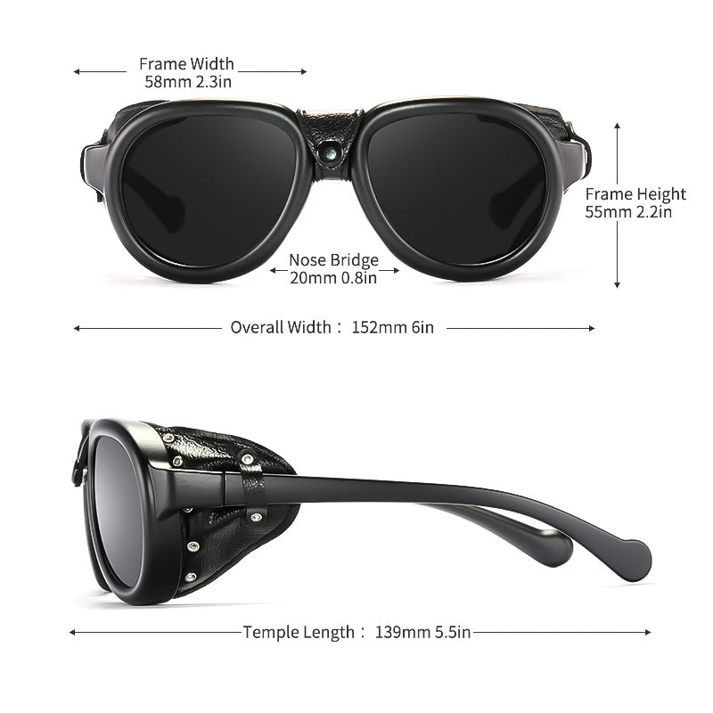 Steampunk Riding Glasses with Windproof Anti-Fog Lenses
