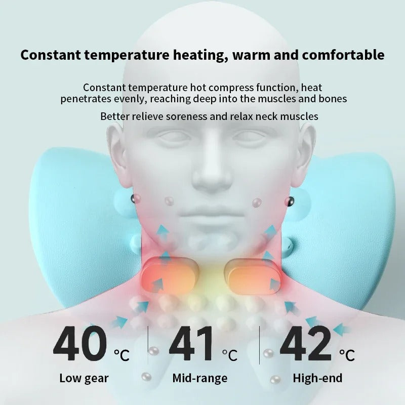 جهاز Neck Massager Pro لتدليك الرقبة بتقنية EMS للراحة العميقة للموظفين في المكاتب | Fioriscas
