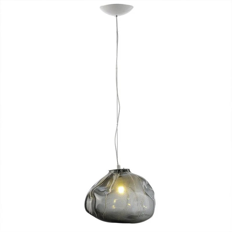 Cascading Glass Chandelier, Aluminum Frame, Adjustable 3000-6000K LED