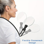 5X Magnifying Glass Pro – Hands-Free Adjustable Neck Magnifier for Reading, Crafts & Seniors