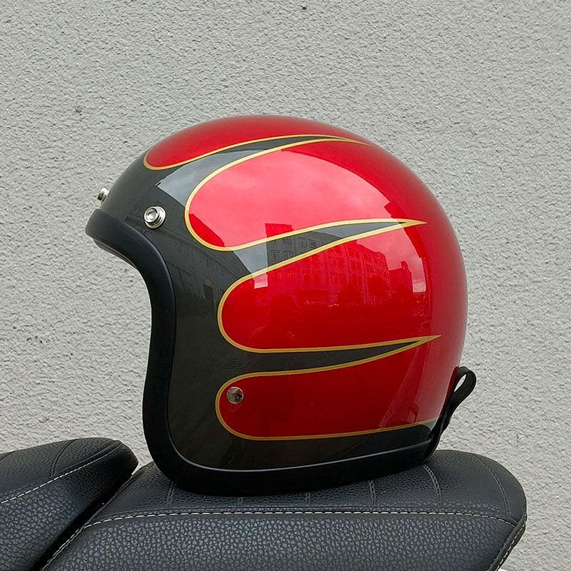 Retro Chopper Half Helmet, DOT & ECE Certified, VesperRyder