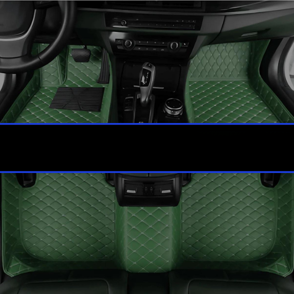 Car & SUV Floor Mats, Vegan Leather with Memory Foam Cushioning