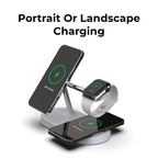 4-In-1 Wireless Charger QuattroCharge, MagSafe For iPhone & Watch