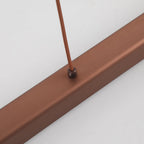 Nexis Linear-Frame LED Pendant Light, Black & Brown Finish