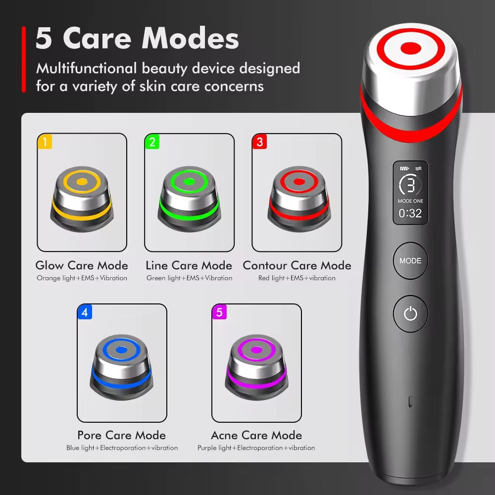 Six In One LED Skin Renewal Tool For Radiant Complexion | Fioriscas