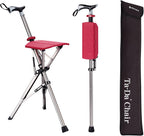Foldable Aluminum Hiking Stick With Fold-Out Seat, SummitTrail 85 cm