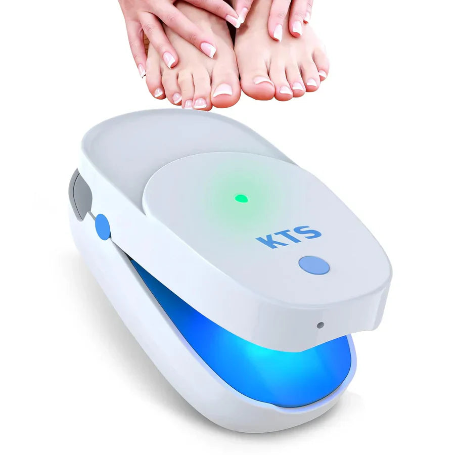 Lampe de soin des ongles à clipser, double faisceau de 905 nm et 470 nm, rechargeable