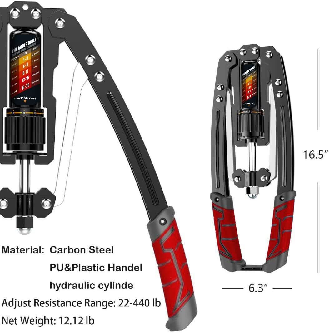 Adjustable hydraulic arm trainer for intensive upper body training - Fioriscas