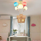 Aria designer indbygget loftslampe i træ til børneværelse | Fioriscas