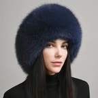100% Natural Fox Fur Hat Women Cap Thick Fur Cap Winter Warm Hat Female Fashion For Women Hat With Earmuffs Hat