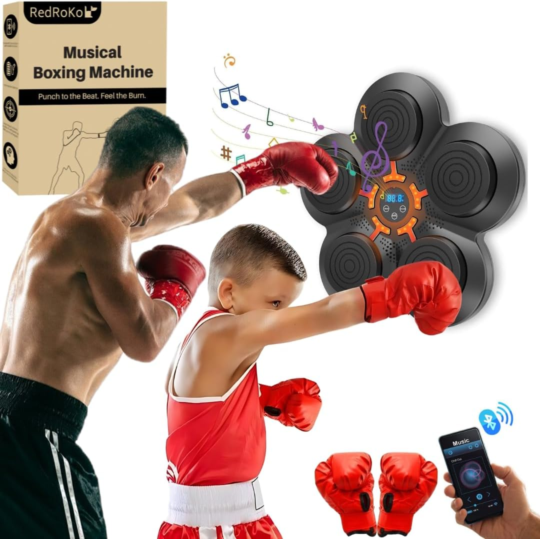 Macchina per boxe Bluetooth con musica e rilevamento intelligente per palestre domestiche | Fioriscas