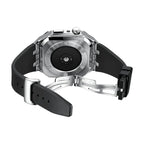 ערכת הסבה לשעון Apple Watch מדגם AP9009 עם רצועת סיליקון ומארז מנירוסטה 316L | Fioriscas