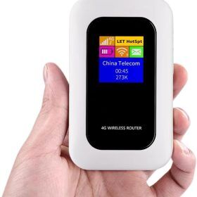 Draagbare RoamWave 5G-hotspotrouter voor reizen, kamperen en internet als back-up