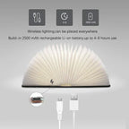 Opvouwbare boeklamp met warme houtafwerking, draadloze led-nachtlamp-segmented_1_1
