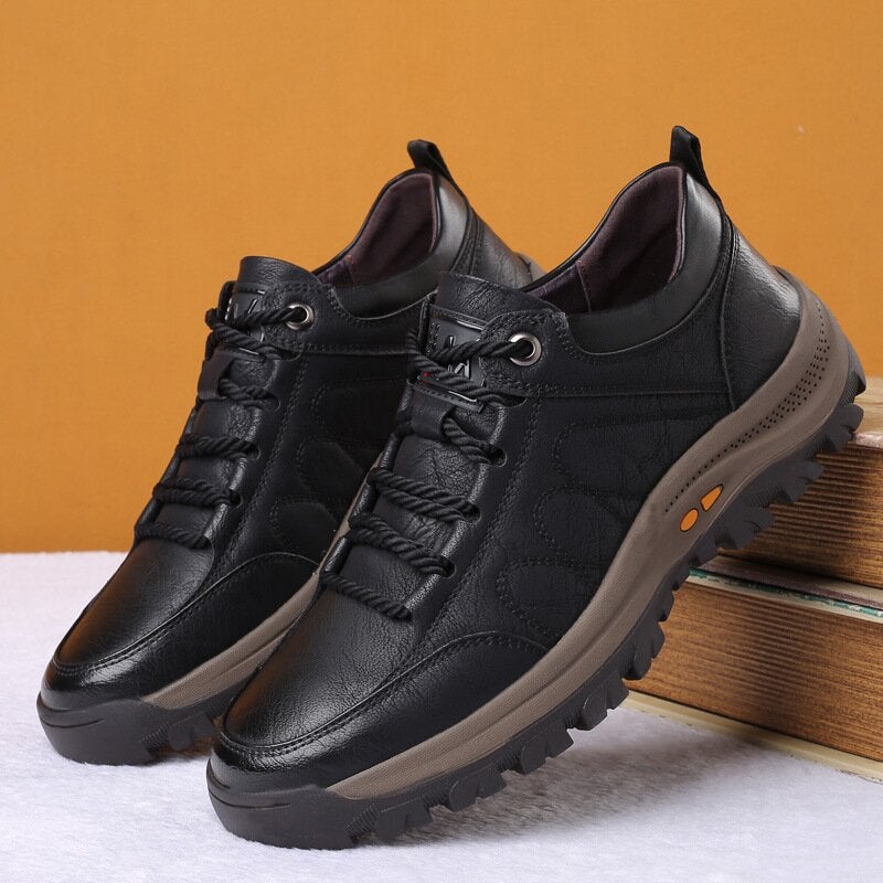 Men’s Orthopedic Leather Shoes | Supportive Comfort
