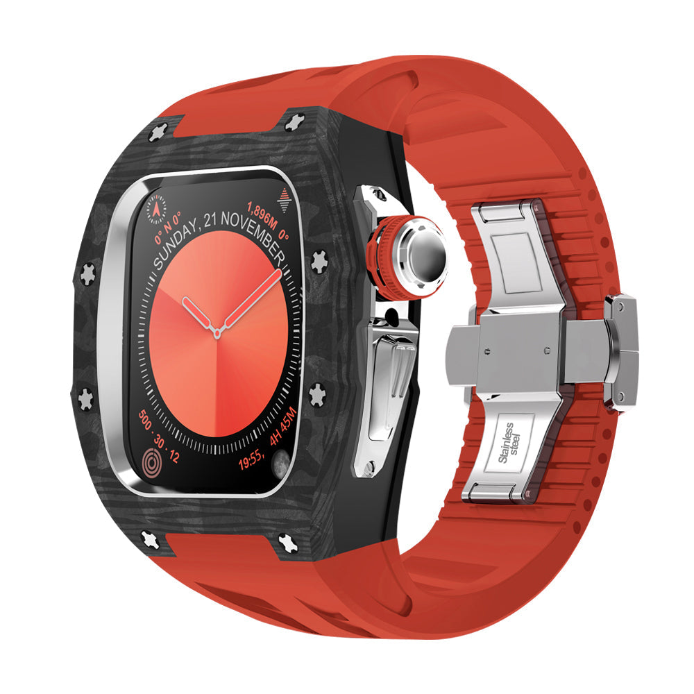 Carbon Fiber Titanium Retrofit Case, NovaCarb S10 Apple Watch Kit