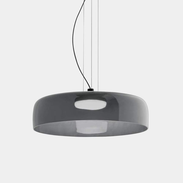 FjordLumen glazen hanglamp, warme ledgloed, ontwerp met meerdere niveaus