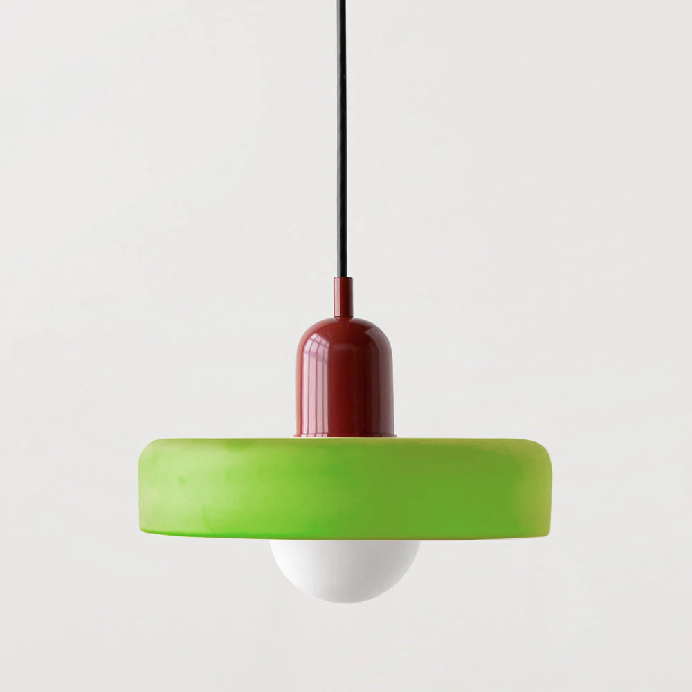 Liora Bauhaus üveg függőlámpa, állítható magassággal, hatféle színű lámpatesttel