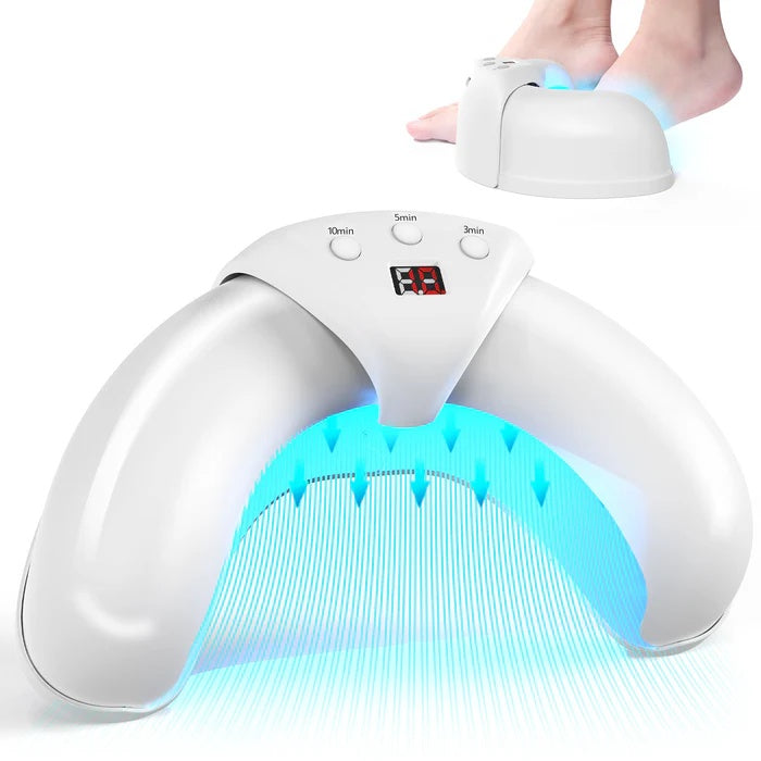 Lampe de soin des ongles à clipser, double faisceau de 905 nm et 470 nm, rechargeable