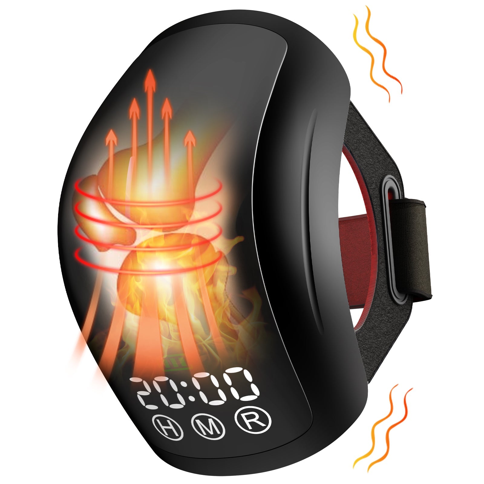 Knie-massageapparaat met drie golflengtes en licht van 630 nm, 660 nm en 880 nm