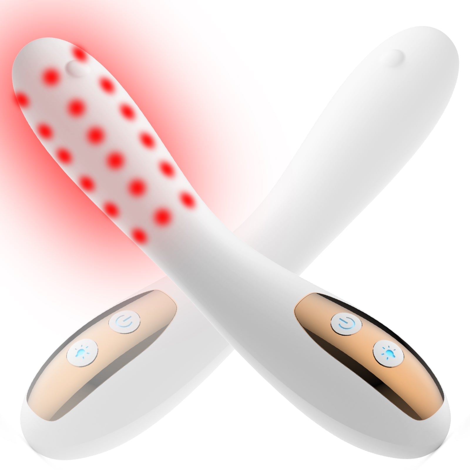 Dispositivo wellness da donna a luce rossa con calore e otto livelli di intensità