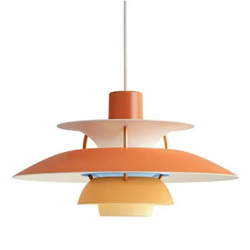 Lampa wisząca LED Morandi z wielokolorowym metalowym kloszem do salonu | Fioriscas