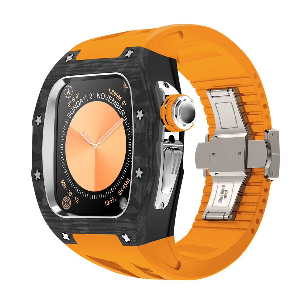 Carbon Fiber Titanium Retrofit Case, NovaCarb S10 Apple Watch Kit