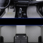 Car & SUV Floor Mats, Vegan Leather with Memory Foam Cushioning
