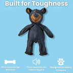 Giocattolo TuffPaws Bear Tough per masticatori aggressivi, costruito per durare | Fioriscas