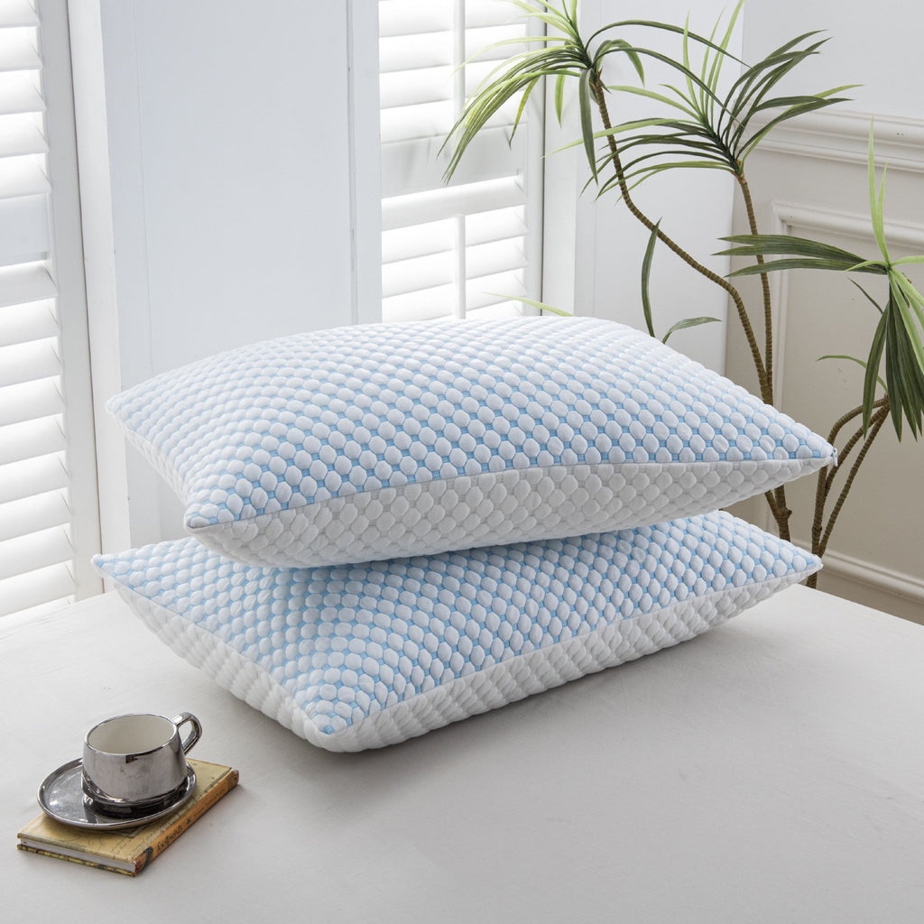 BambooRest Memory Foam Pillow With Cooling Bamboo Cover For Neck Support