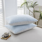 BambooRest Memory Foam Pillow With Cooling Bamboo Cover For Neck Support