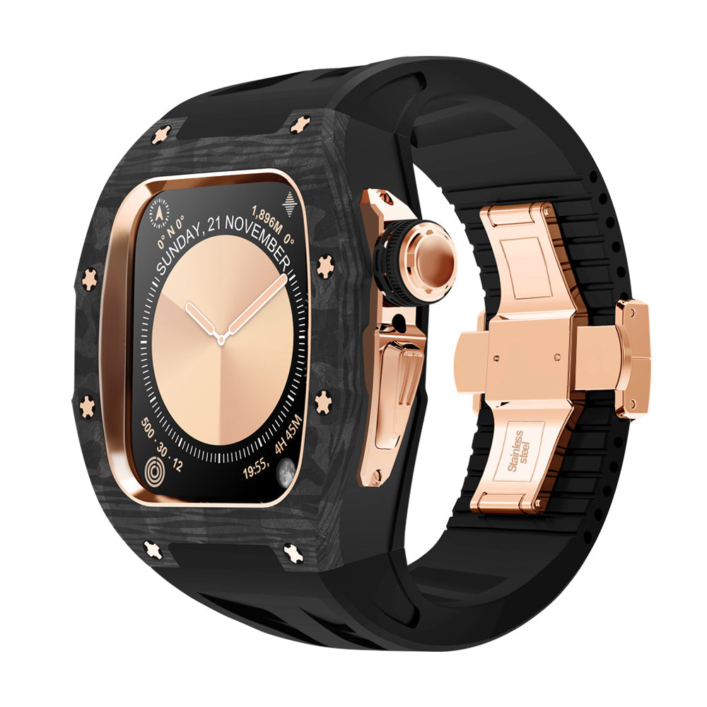 Carbon Fiber Titanium Retrofit Case, NovaCarb S10 Apple Watch Kit