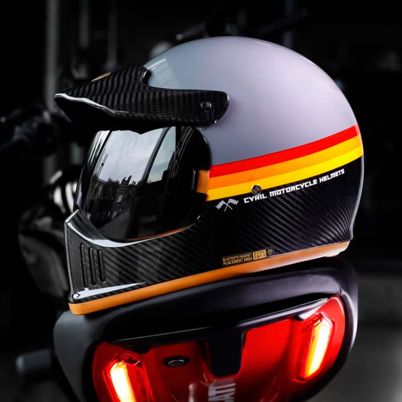 F380G Carbon Fiber Full Face Helmet DOT ECE Certified | Fioriscas